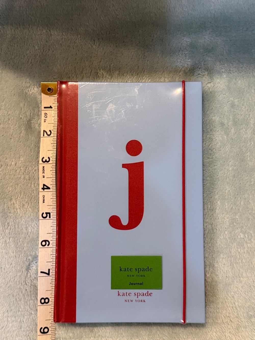kate spade Light Blue Hardcover Journal with Red 'j' Accent - Picture 8 of 9